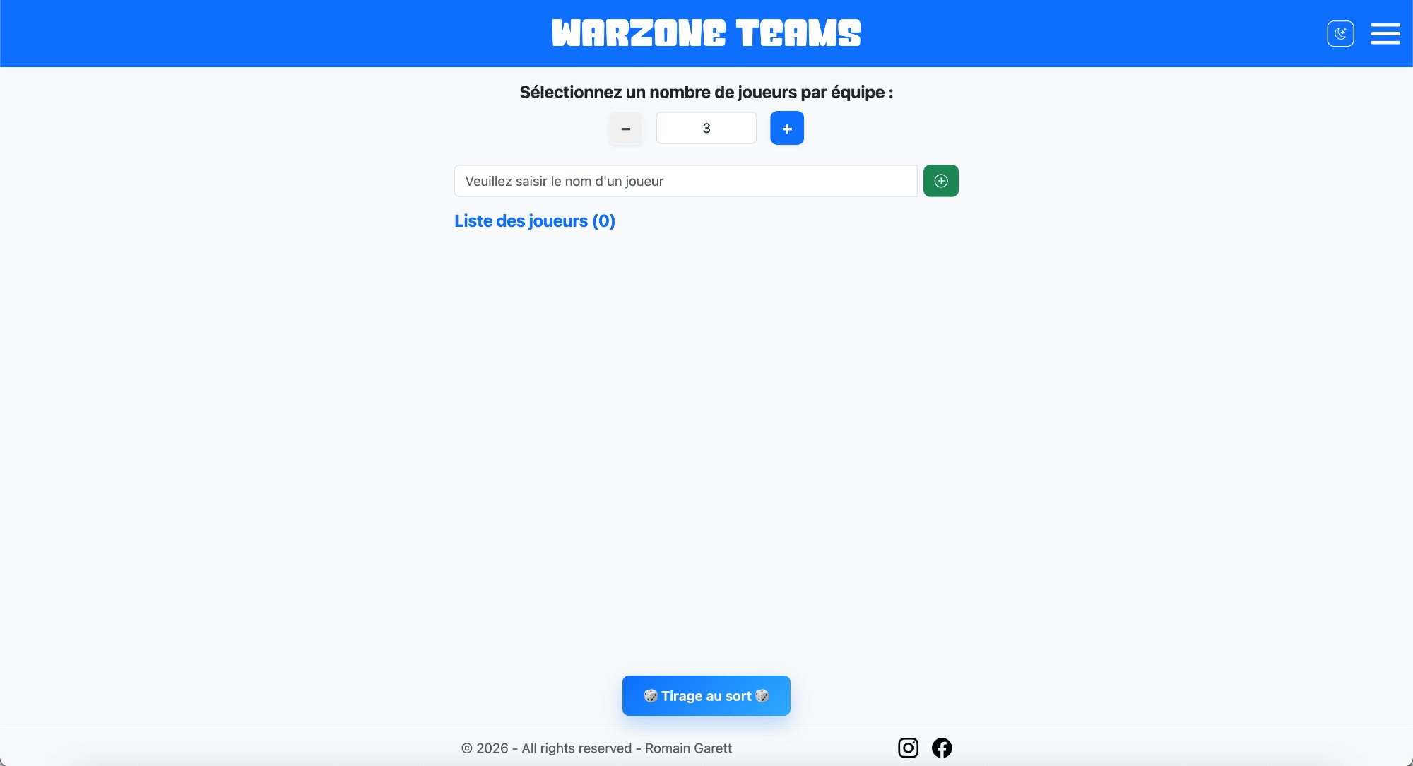 Aperçu Warzone Teams